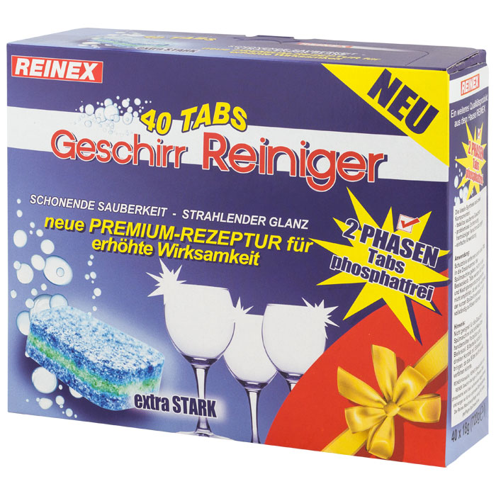 Geschirr Reiniger 2-in-1 Tabs, 40 Stk