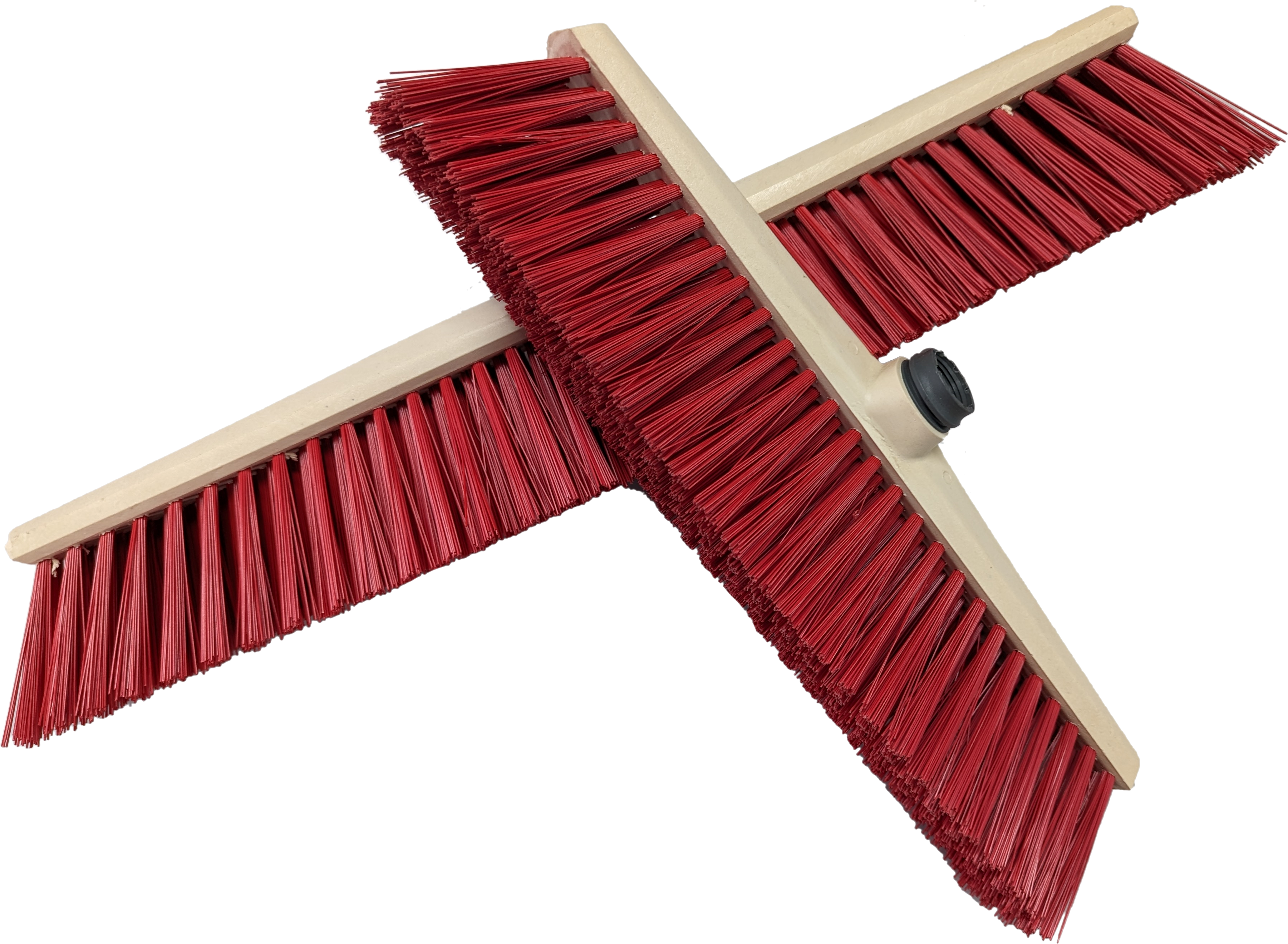 PROFI FDL Straßenbesen, Kunststoffkörper, 40 cm, rot, Eurogewinde