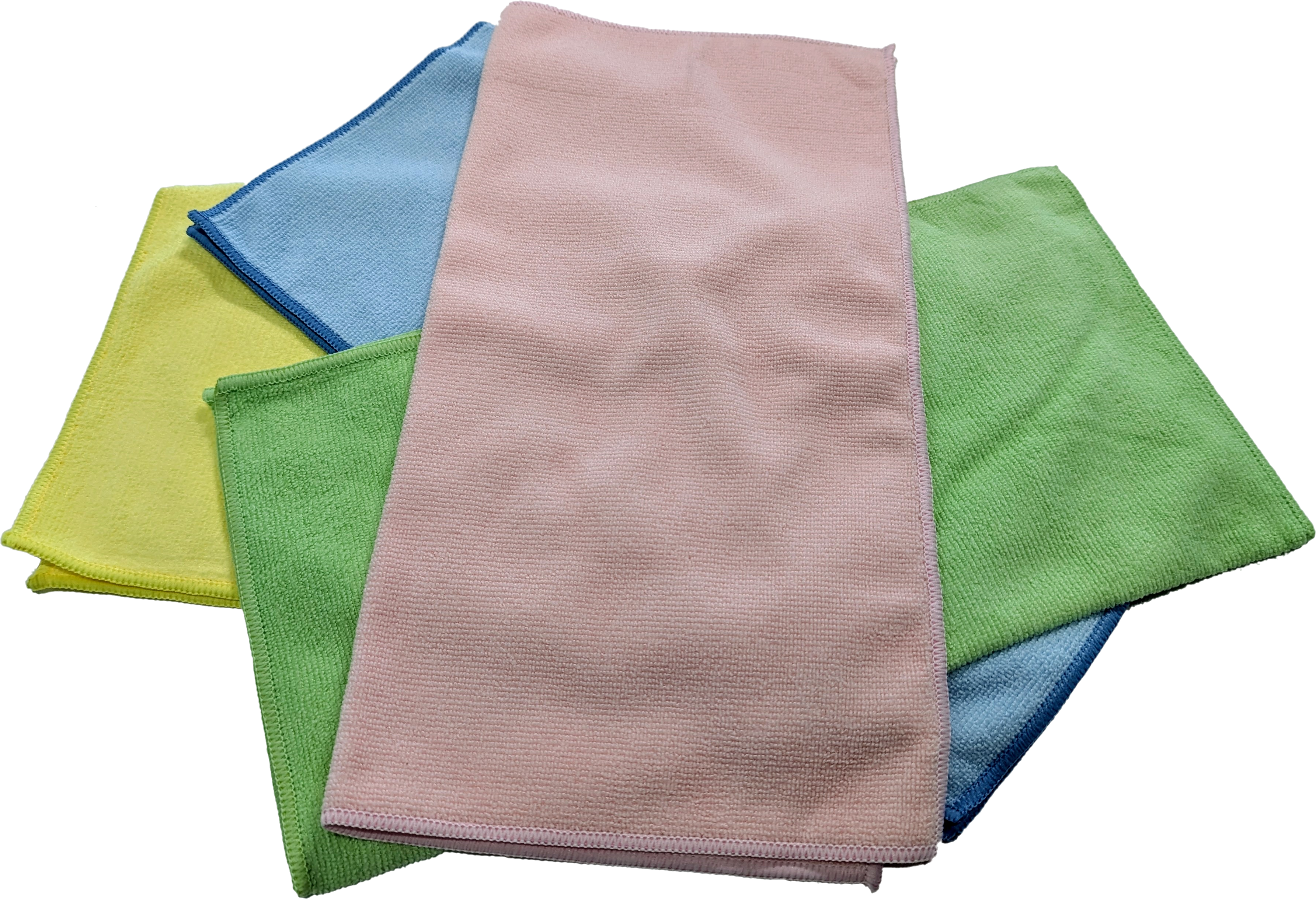 Mikrofasertuch Rainbow 40x40 cm in rot, grün, blau und gelb, 5er Pack