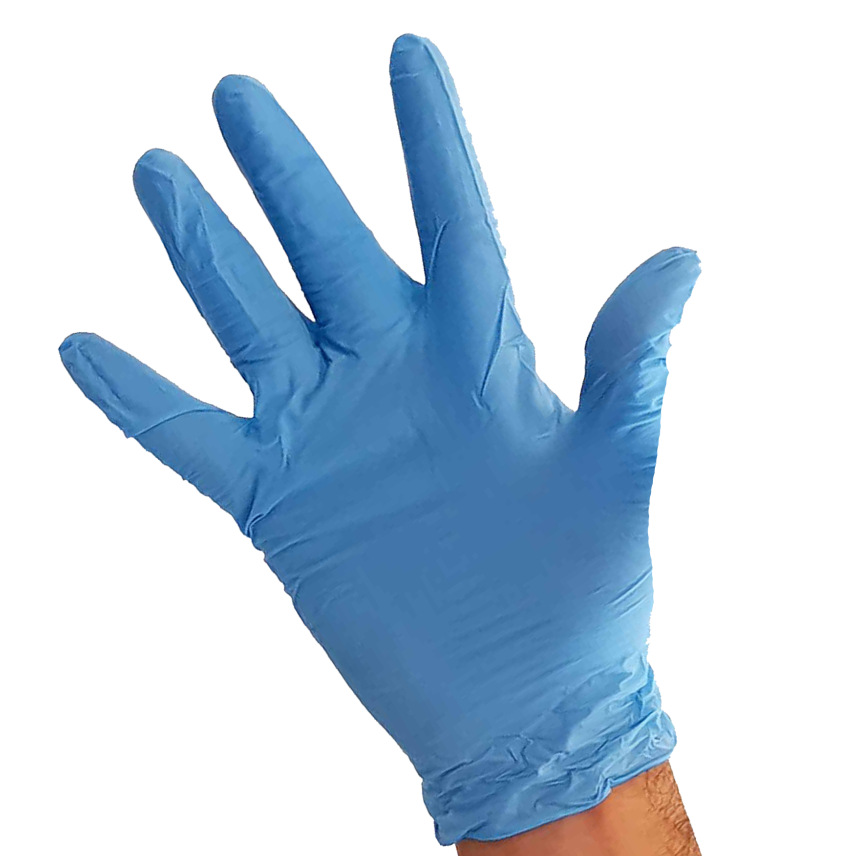 200 blaue Nitril Handschuhe, puderfrei, als Einmalhandschuh genutzt