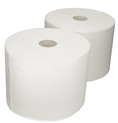 Putzrollen HiCycle weiß, 2-lagig, 23 x 35cm, 525m pro Rolle, 2 Rollen