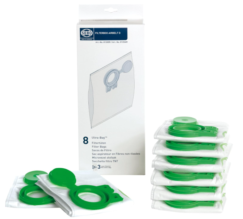 SEBO Filterbox für D-Geräte, 8 Filterbeutel