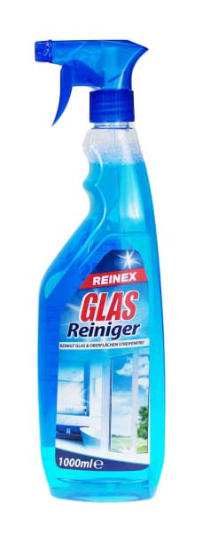 Reinex Glasreiniger, Flasche mit Sprühpistole